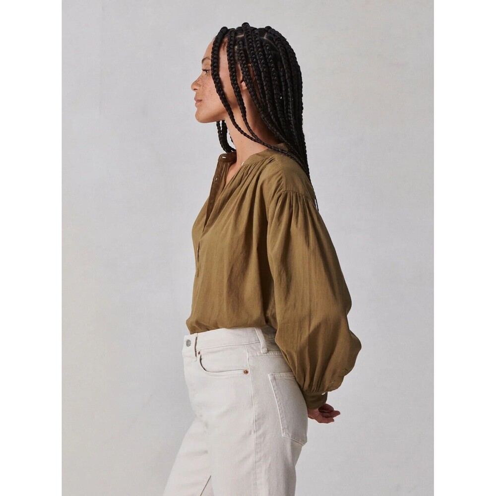 Buck Mason Heirloom Cotton Ojai Shirt Tunic Top Bronze Brown Oversized S 285929 - Picture 3 of 9